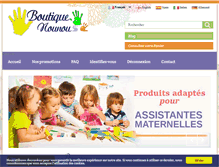 Tablet Screenshot of boutique-nounou.com